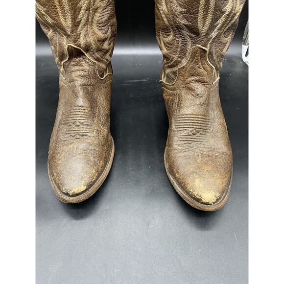 J. Chisholm Mens Western Cowboy Boots 8.5 D 92134 Brown